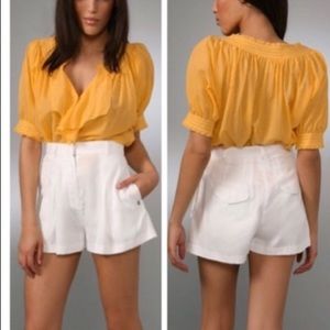 NWT DVF Figue Blouse in Buttercup Size 8